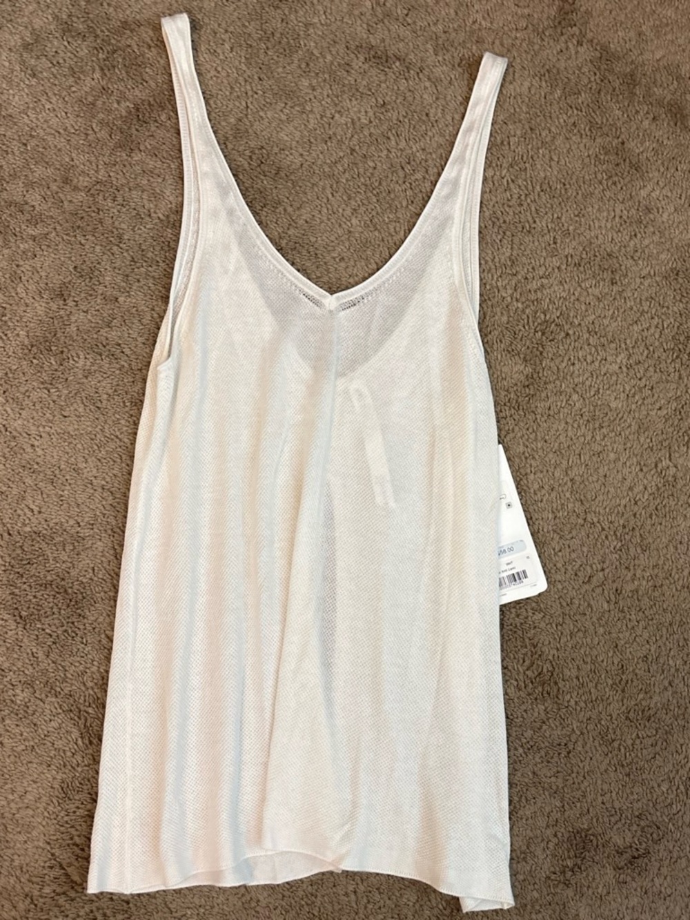 lululemon athletica Light Cream V-Neck Tank Top